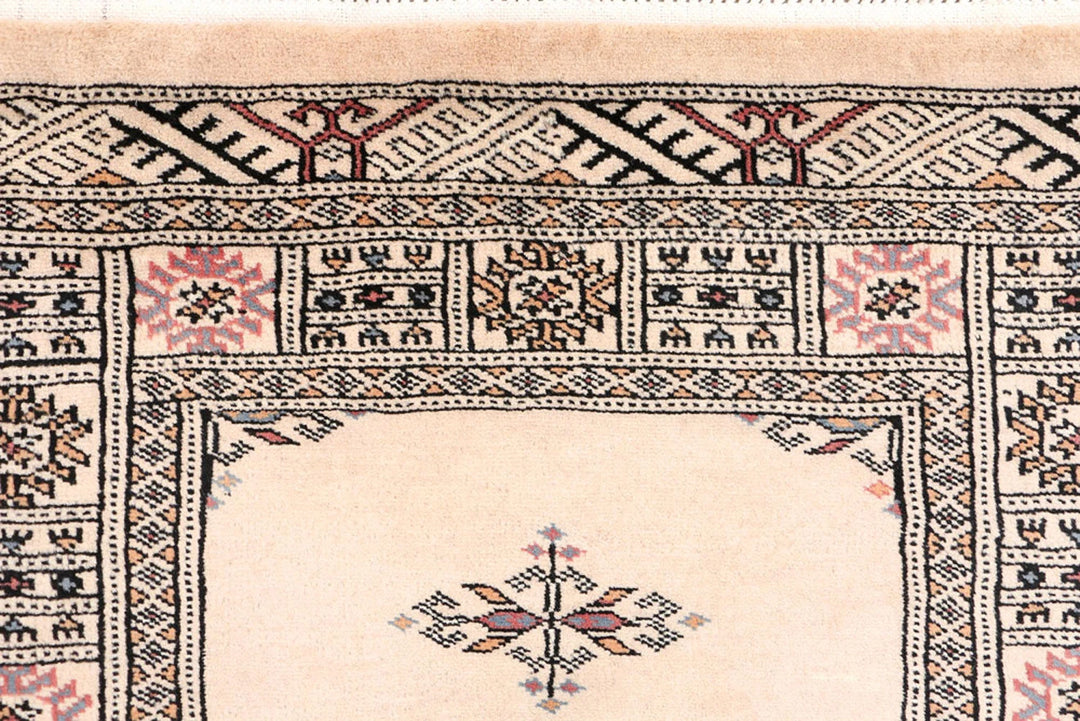 Brown Pakistani Butterfly Rug 2' 7" x 11' 11" Hand-Knotted | No. QA74380