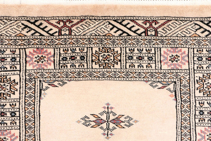 Brown Pakistani Butterfly Rug 2' 7" x 11' 11" Hand-Knotted | No. QA74380