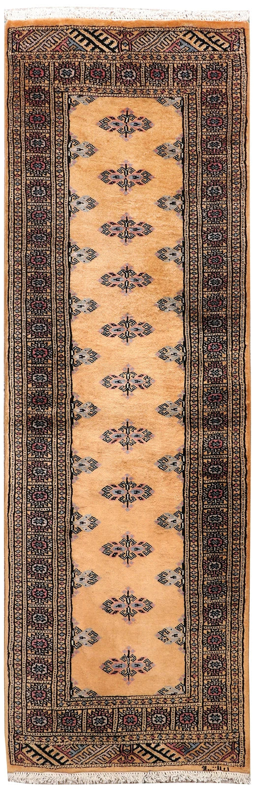 Brown Pakistani Butterfly Rug 2' 2" x 6' 1" Hand-Knotted | No. QA74566