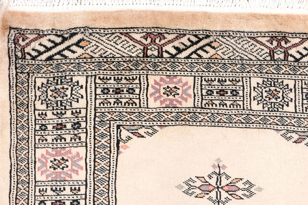 Brown Pakistani Butterfly Rug 2' 7" x 11' 11" Hand-Knotted | No. QA75407