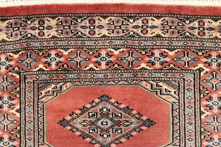 Light Salmon Pakistani Jaldar Runner 2' 6" x 10' 1" Hand-Knotted | No. QA75519