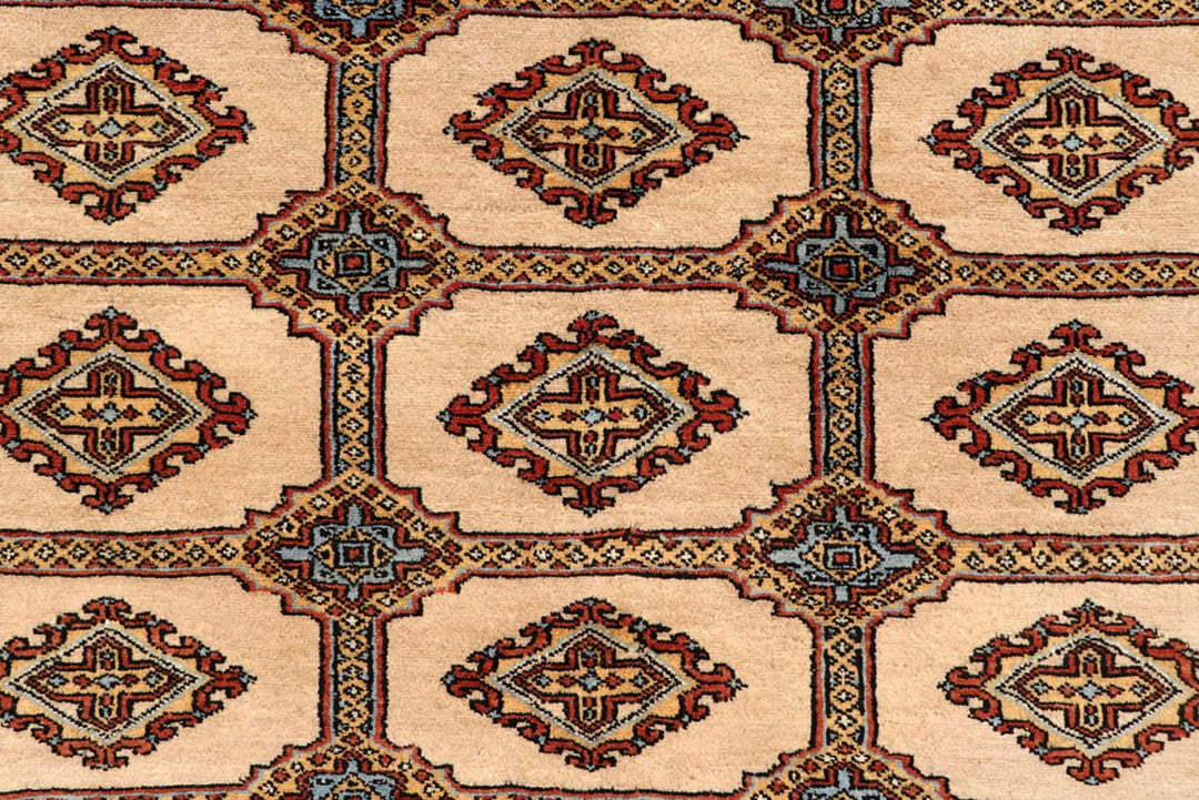 Brown Pakistani Jaldar Rug 8' 1" x 11' 1" Hand-Knotted | No. QA75539