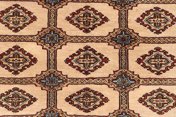 Brown Pakistani Jaldar Rug 8' 1" x 11' 1" Hand-Knotted | No. QA75539