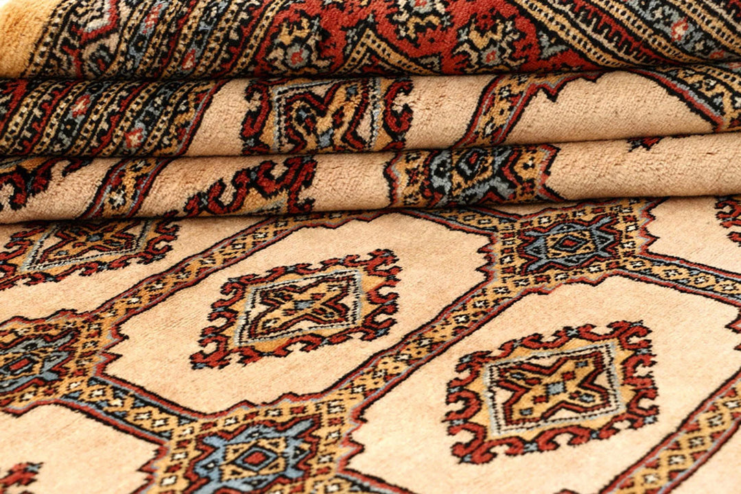 Brown Pakistani Jaldar Rug 8' 1" x 11' 1" Hand-Knotted | No. QA75539