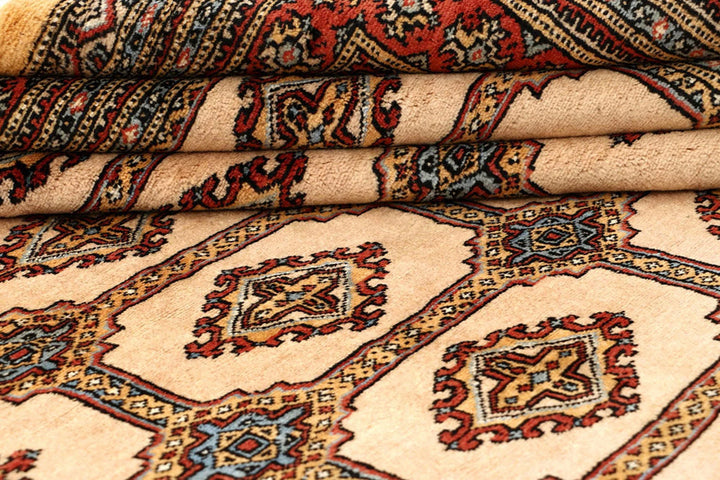Brown Pakistani Jaldar Rug 8' 1" x 11' 1" Hand-Knotted | No. QA75539