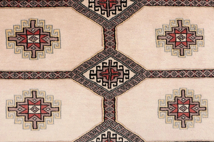 Wheat Pakistani Jaldar Rug 5' 7" x 8' 6" Hand-Knotted | No. QA75878