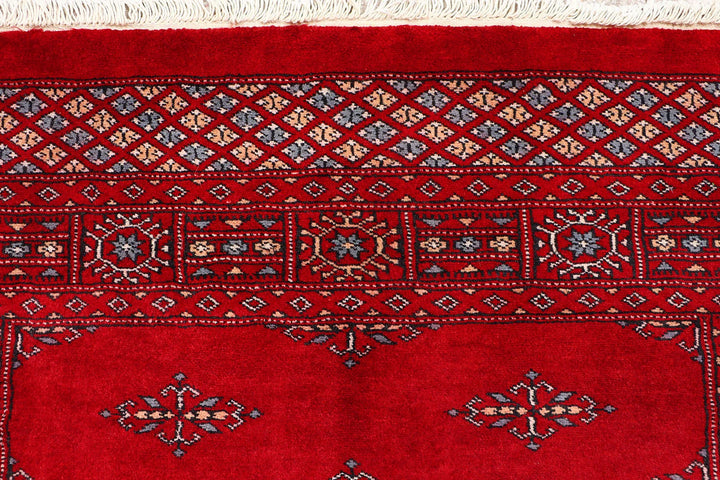 Red Butterfly Rug 4' x 5' 10" Hand-Knotted | No. QA76507