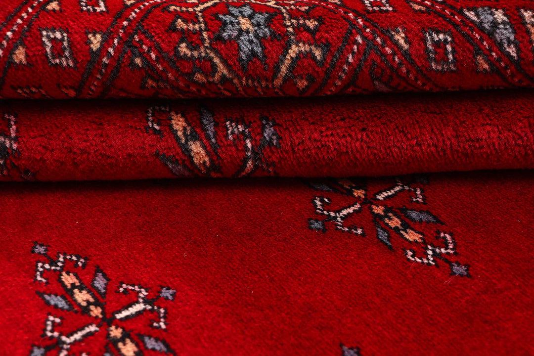 Red Butterfly Rug 4' x 5' 10" Hand-Knotted | No. QA76507