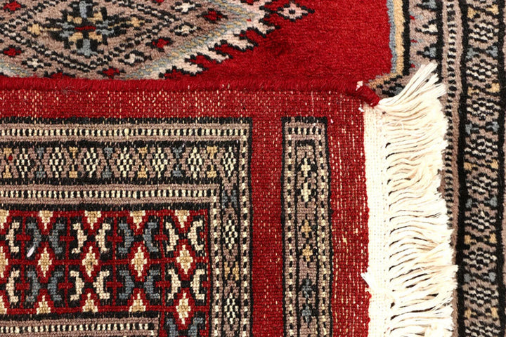 Firebrick Pakistani Jaldar Runner 2' 4" x 9' 1" Hand-Knotted | No. QA77290