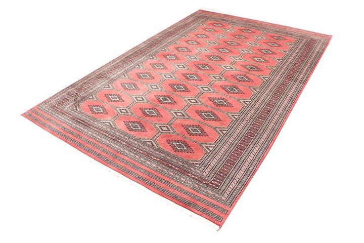 Red Jaldar Rug 6' 7" x 10' 3" Hand-Knotted | No. QA77985