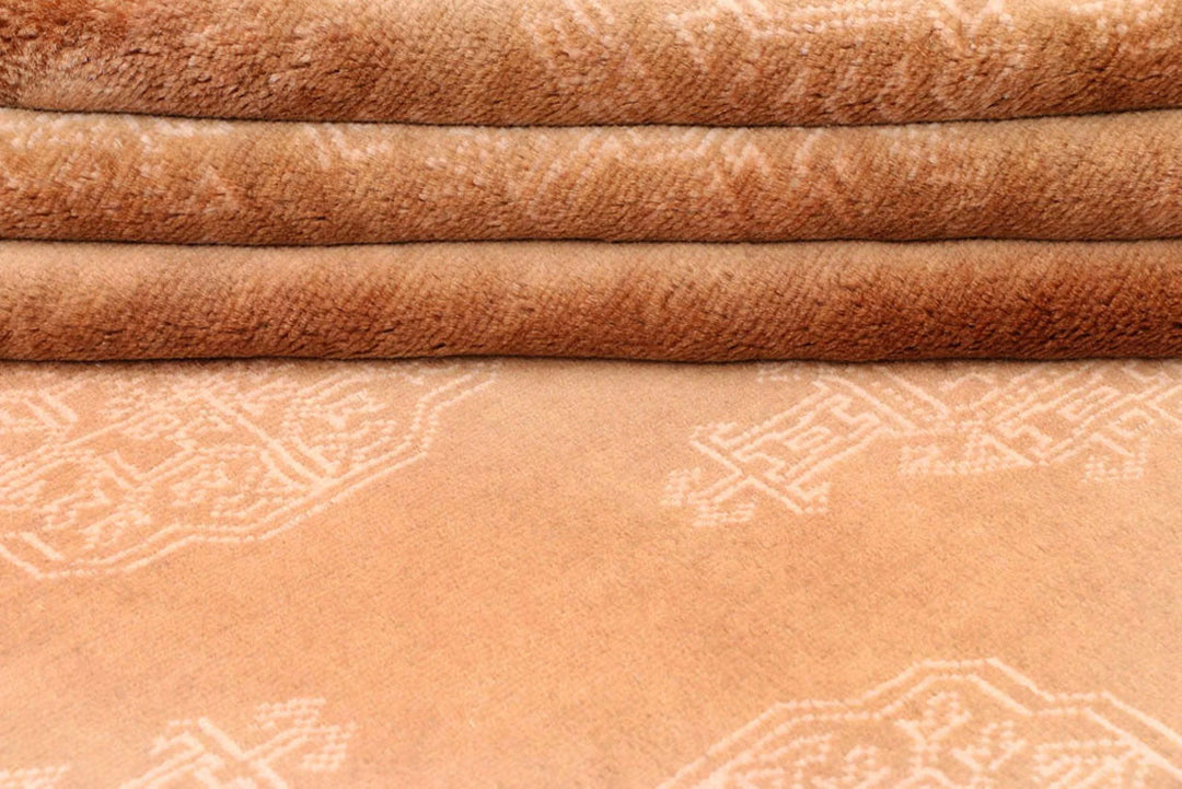 Brown Pakistani Bokhara Rug 4' 1" x 6' 4" Hand-Knotted | No. QA78317
