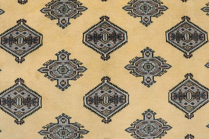 Brown Pakistani Jaldar Rug 5' 1" x 8' 6" Hand-Knotted | No. QA78490