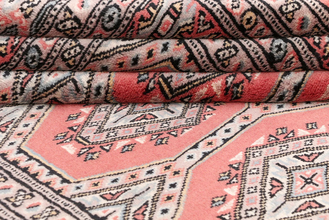 Red Jaldar Rug 4' 2" x 5' 10" Hand-Knotted | No. QA78848