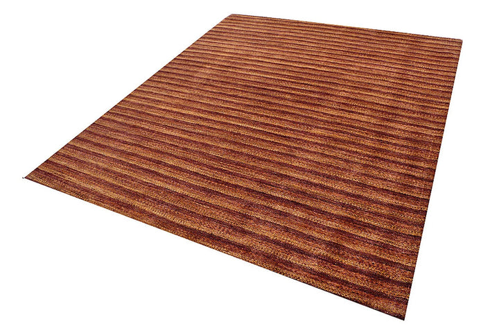 Sienna Pakistani Gabbeh Rug 6' 8" x 8' 2" Hand-Knotted | No. QA79042