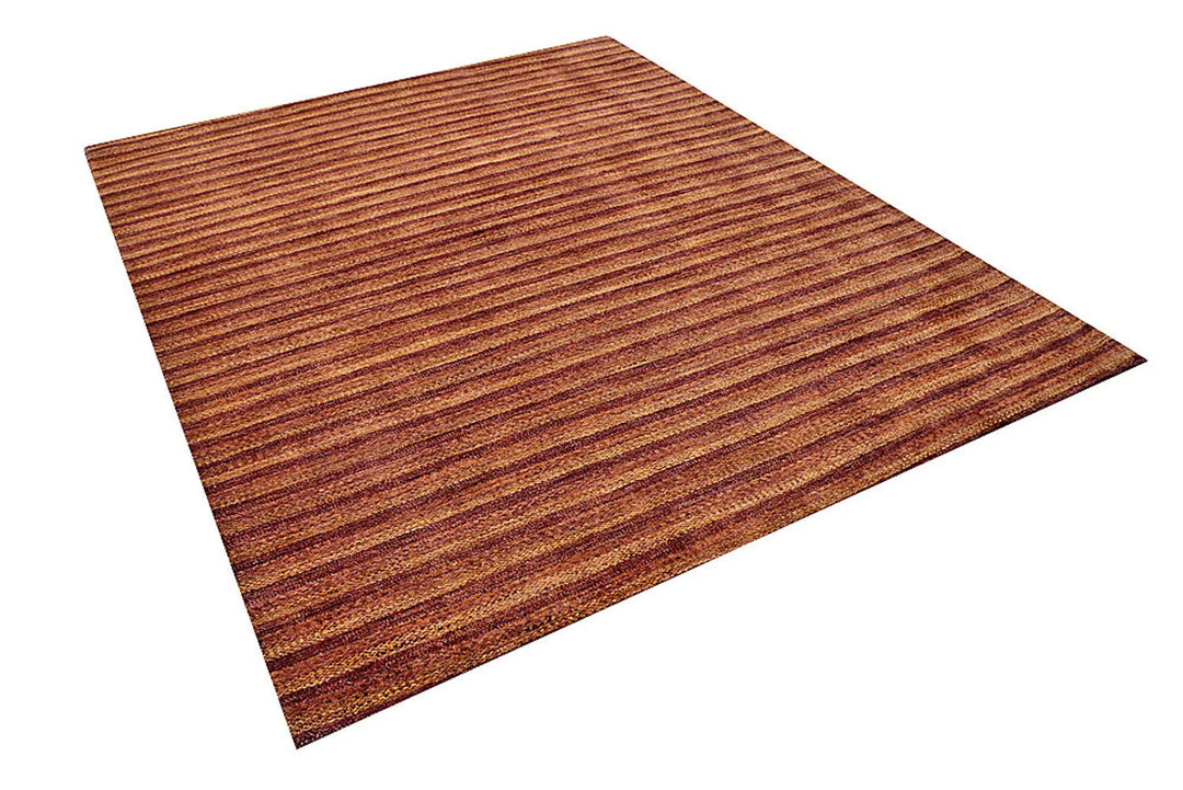 Sienna Pakistani Gabbeh Rug 6' 8" x 8' 2" Hand-Knotted | No. QA79042