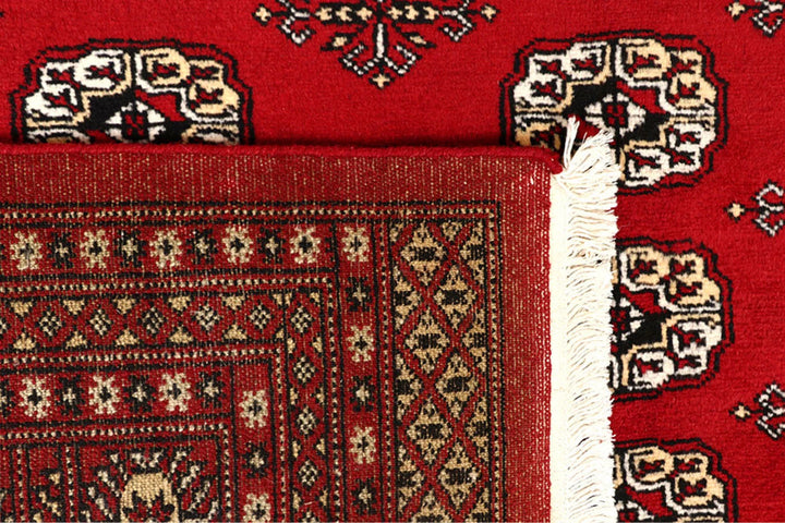 Red Bokhara Rug 8' x 10' 4" Hand-Knotted | No. QA79805