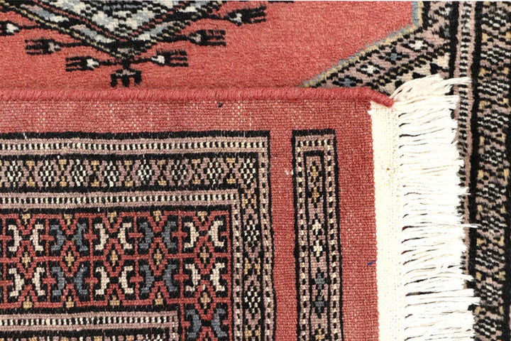 Light Salmon Pakistani Jaldar Runner 2' 4" x 8' 11" Hand-Knotted | No. QA79918