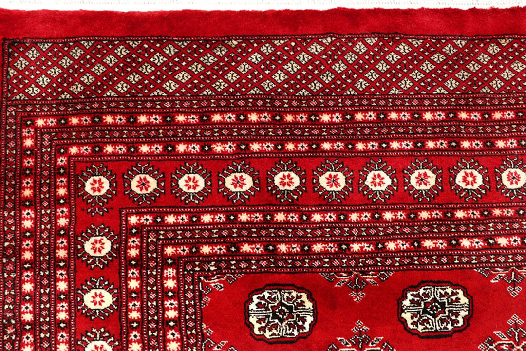 Red Bokhara Rug 10' x 14' 2" Hand-Knotted | No. QA81146