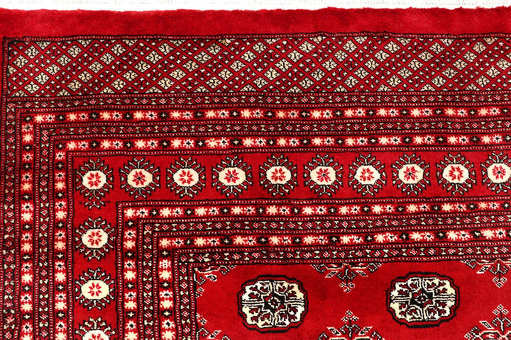 Red Bokhara Rug 10' x 14' 2" Hand-Knotted | No. QA81146