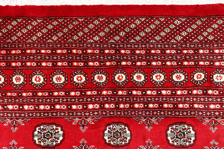 Red Bokhara Rug 10' x 14' 2" Hand-Knotted | No. QA81146