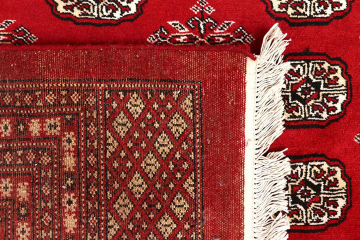 Red Bokhara Rug 10' x 14' 2" Hand-Knotted | No. QA81146