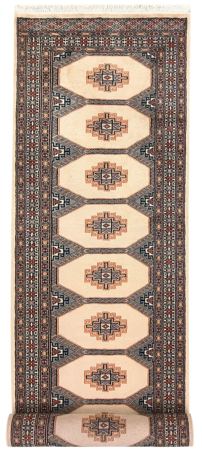 Brown Jaldar Rug 2' 6" x 10' 2" Hand-Knotted | No. QA82526