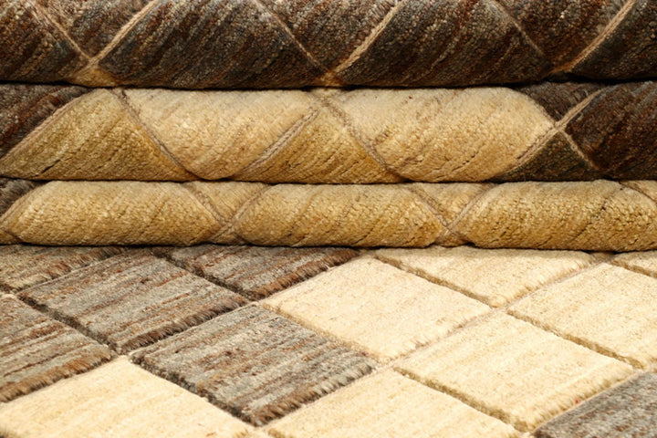 Brown Pakistani Gabbeh Rug 4' 4" x 6' 1" Hand-Knotted | No. QA82806