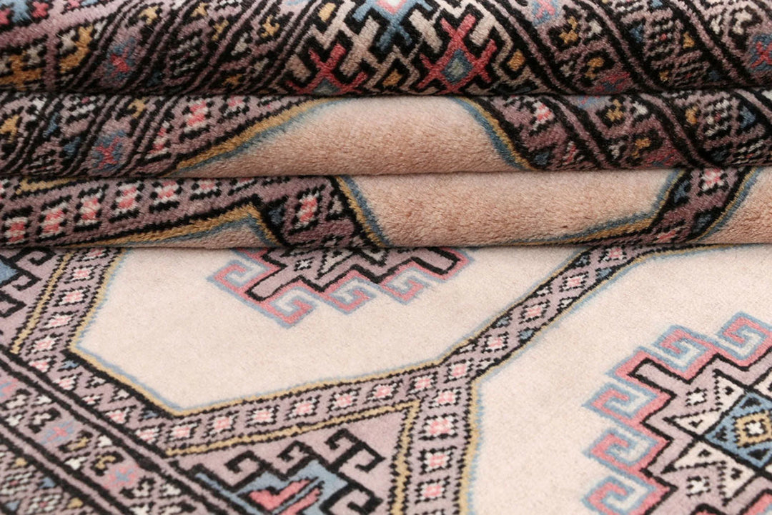 Brown Pakistani Jaldar Rug 4' 1" x 6' 3" Hand-Knotted | No. QA82862