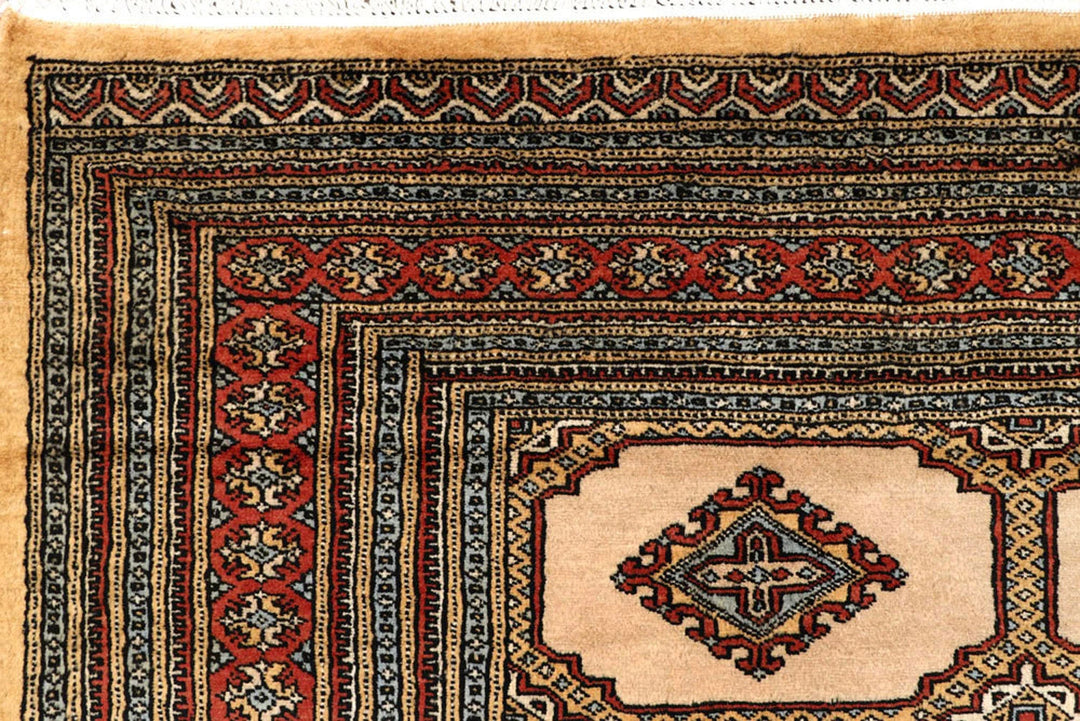 Brown Pakistani Jaldar Rug 8' 2" x 11' 7" Hand-Knotted | No. QA83053