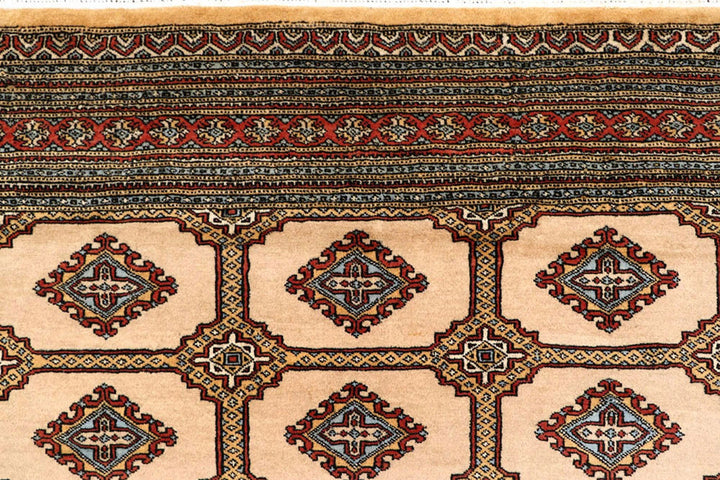 Brown Pakistani Jaldar Rug 8' 2" x 11' 7" Hand-Knotted | No. QA83053