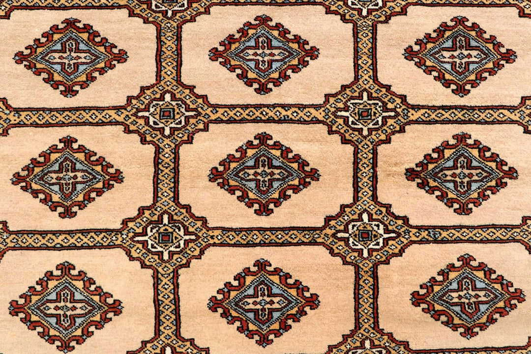 Brown Pakistani Jaldar Rug 8' 2" x 11' 7" Hand-Knotted | No. QA83053