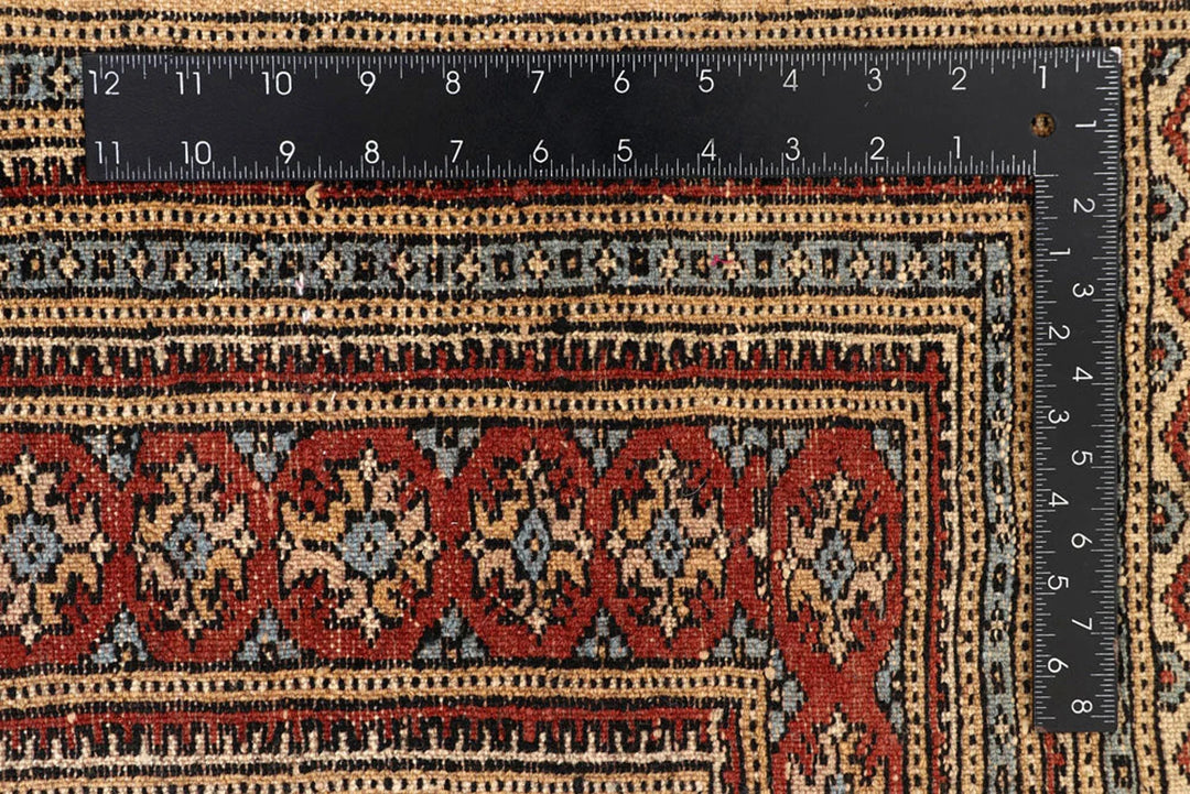 Brown Pakistani Jaldar Rug 8' 2" x 11' 7" Hand-Knotted | No. QA83053