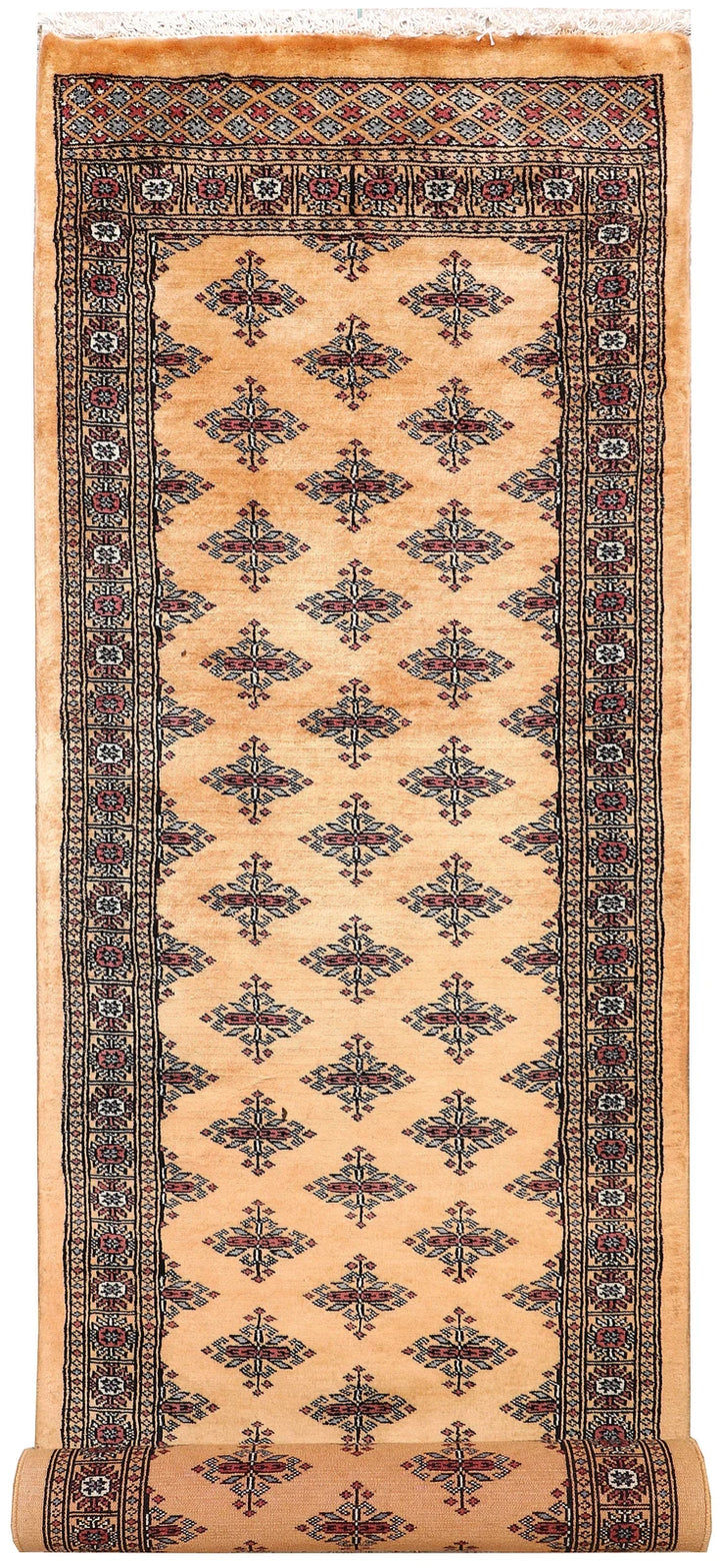 Brown Pakistani Butterfly Rug 2' 7" x 10' Hand-Knotted | No. QA83433