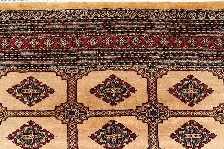 Bisque Pakistani Jaldar Rug 8' 2" x 11' 5" Hand-Knotted | No. QA83465