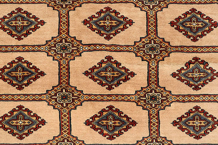 Bisque Pakistani Jaldar Rug 8' 2" x 11' 5" Hand-Knotted | No. QA83465