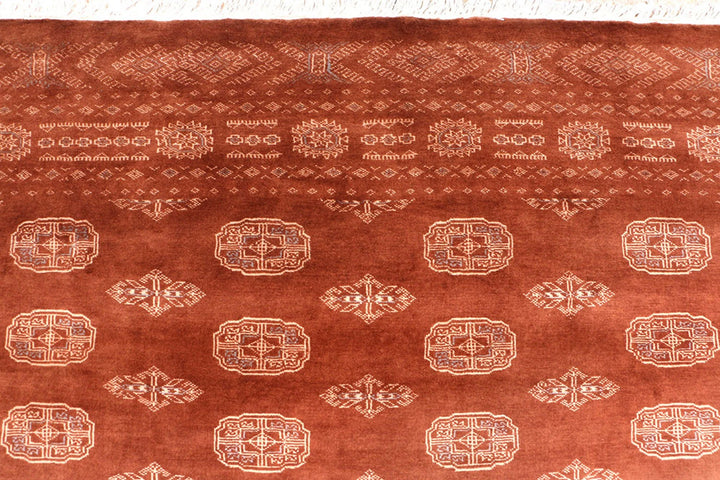 Sienna Pakistani Bokhara Rug 6' 6" x 9' 1" Hand-Knotted | No. QA84042