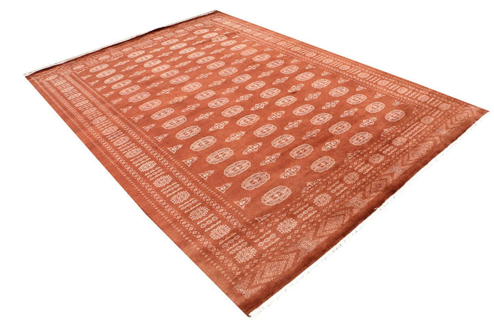 Sienna Pakistani Bokhara Rug 6' 6" x 9' 1" Hand-Knotted | No. QA84042