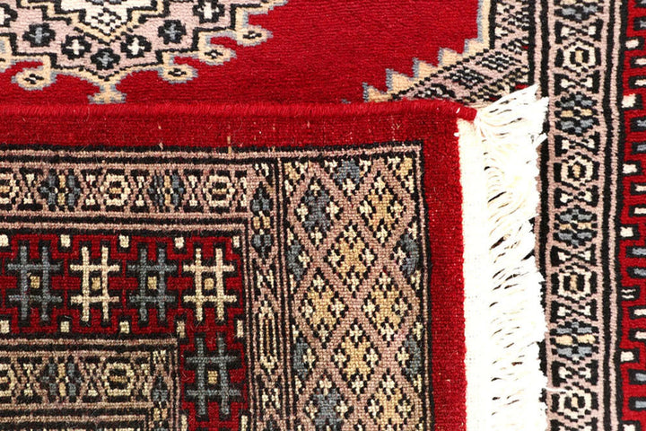 Red Jaldar Rug 2' 7" x 10' 4" Hand-Knotted | No. QA84173