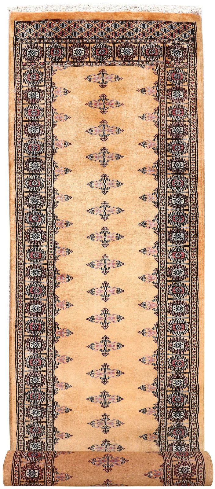 Brown Pakistani Butterfly Rug 2' 8" x 10' Hand-Knotted | No. QA84738
