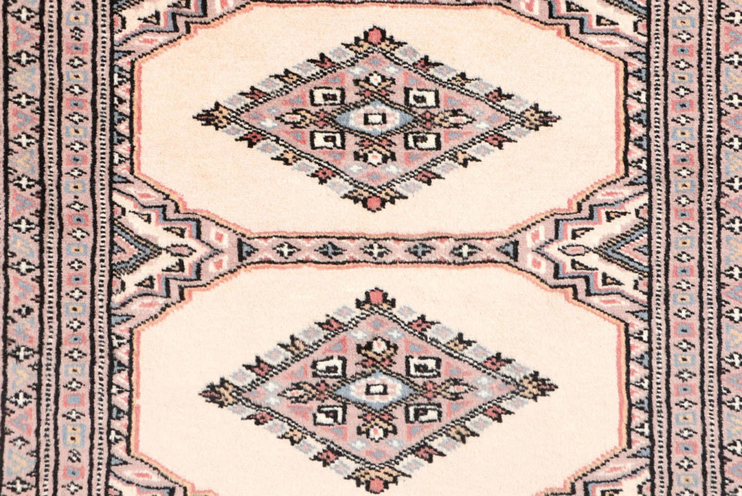Brown Pakistani Jaldar Rug 3' 1" x 6' 1" Hand-Knotted | No. QA84836
