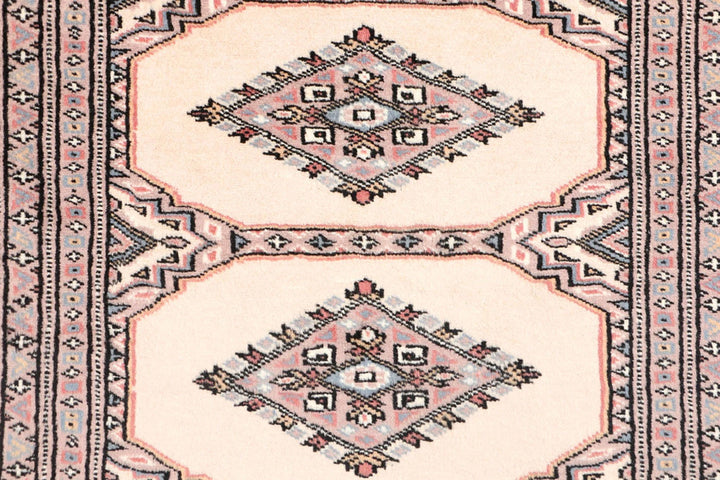 Brown Pakistani Jaldar Rug 3' 1" x 6' 1" Hand-Knotted | No. QA84836