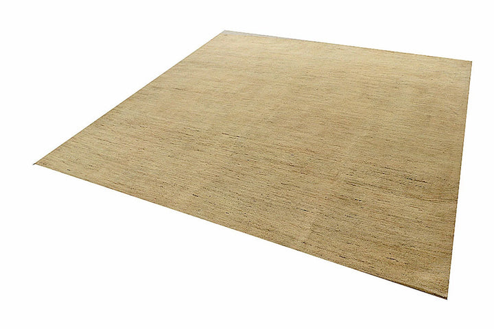 Brown Pakistani Gabbeh Rug 8' x 7'11" Hand-Knotted | No. QA85043