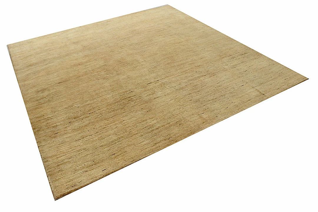 Brown Pakistani Gabbeh Rug 8' x 7'11" Hand-Knotted | No. QA85043