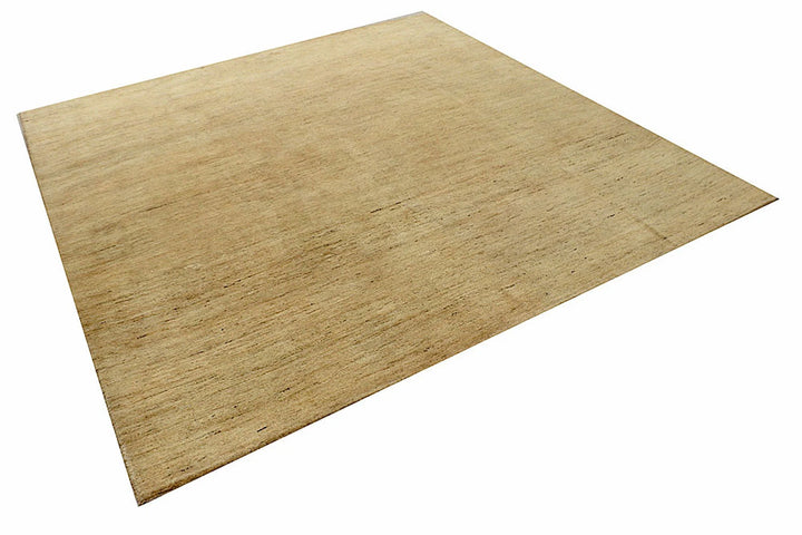 Brown Pakistani Gabbeh Rug 8' x 7'11" Hand-Knotted | No. QA85043