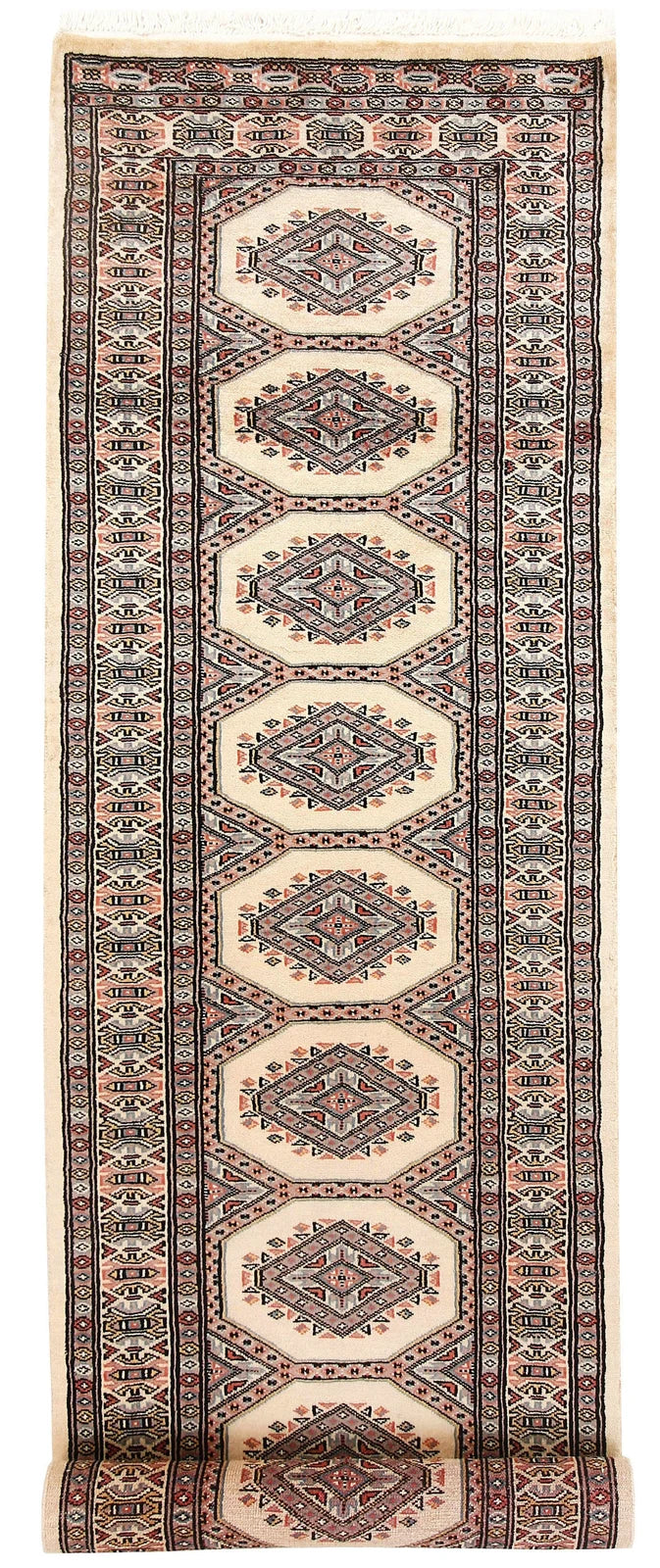 Brown Jaldar Rug 2' 4" x 9' 3" Hand-Knotted | No. QA85171