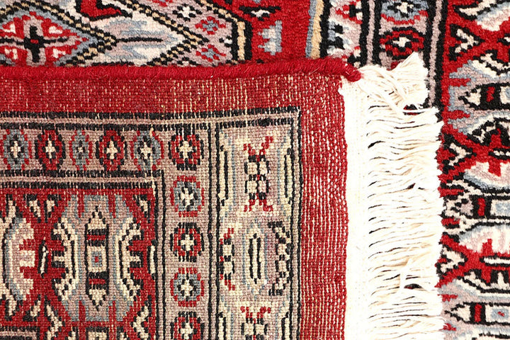 Red Pakistani Jaldar Rug 2' 3" x 8' 10" Hand-Knotted | No. QA85563