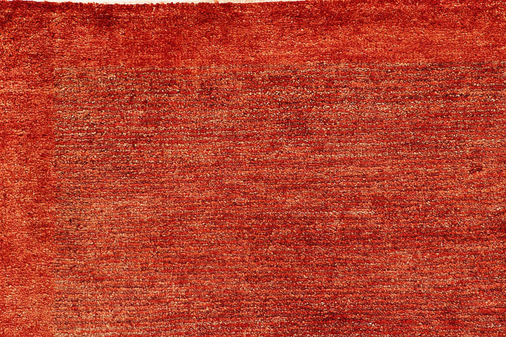 Orange Red Pakistani Gabbeh Rug 5' 5" x 8' Hand-Knotted | No. QA85944