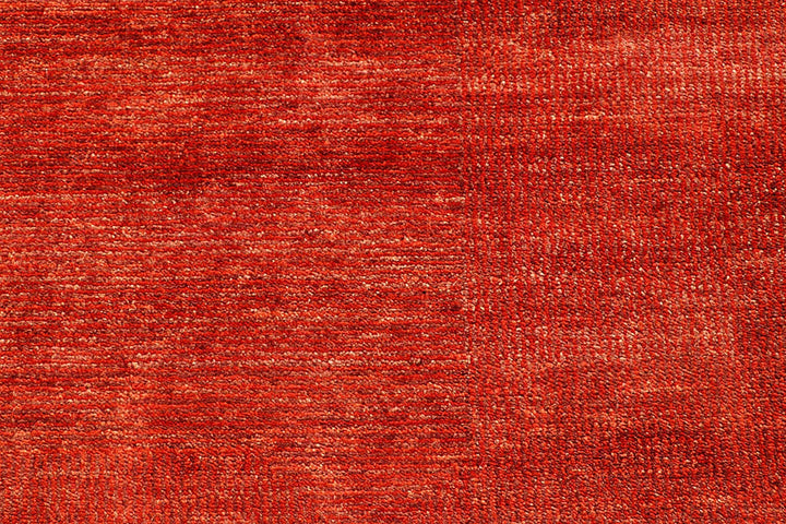 Orange Red Pakistani Gabbeh Rug 5' 5" x 8' Hand-Knotted | No. QA85944