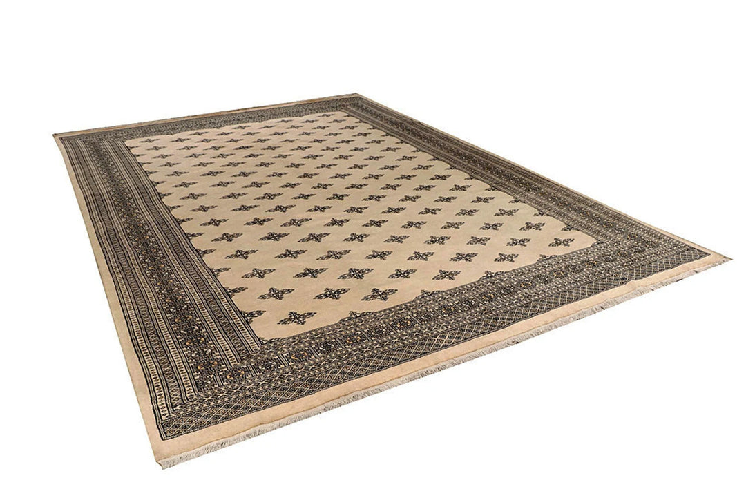 Brown Pakistani Butterfly Rug 9' 11" x 13' 9" Hand-Knotted | No. QA86392