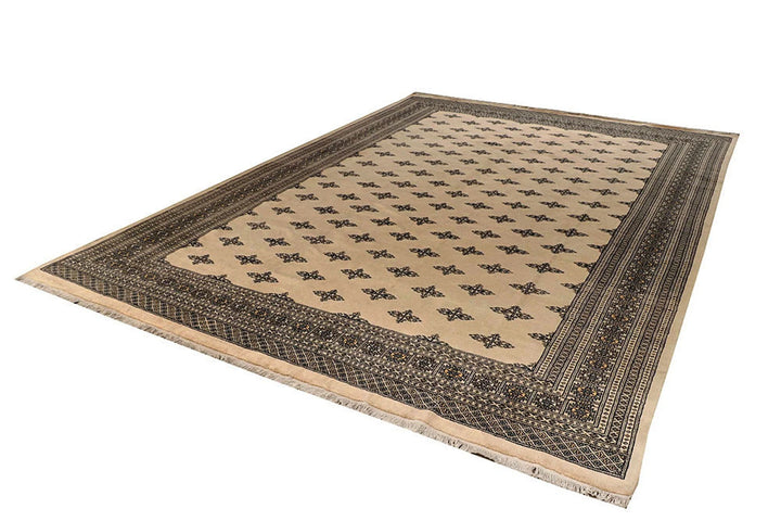 Brown Pakistani Butterfly Rug 9' 11" x 13' 9" Hand-Knotted | No. QA86392